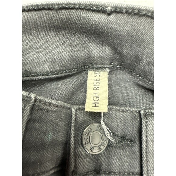 Rag & Bone Size 27 Womens Jeans Black High Rise Skinny Distress Raw Hem - Picture 2 of 5